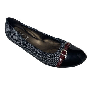 AGL Attilio Giusti Leombruni Monika Ballet Flat Black White Houndstooth 43 13